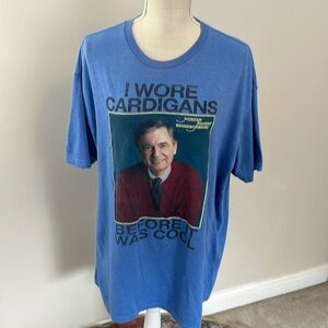 Mr Rogers Cardigan Tee Shirt 2XL